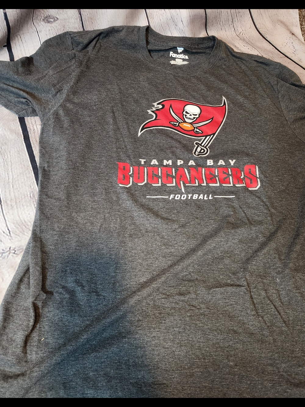 Fanatics Charcoal Gray Logo Tee